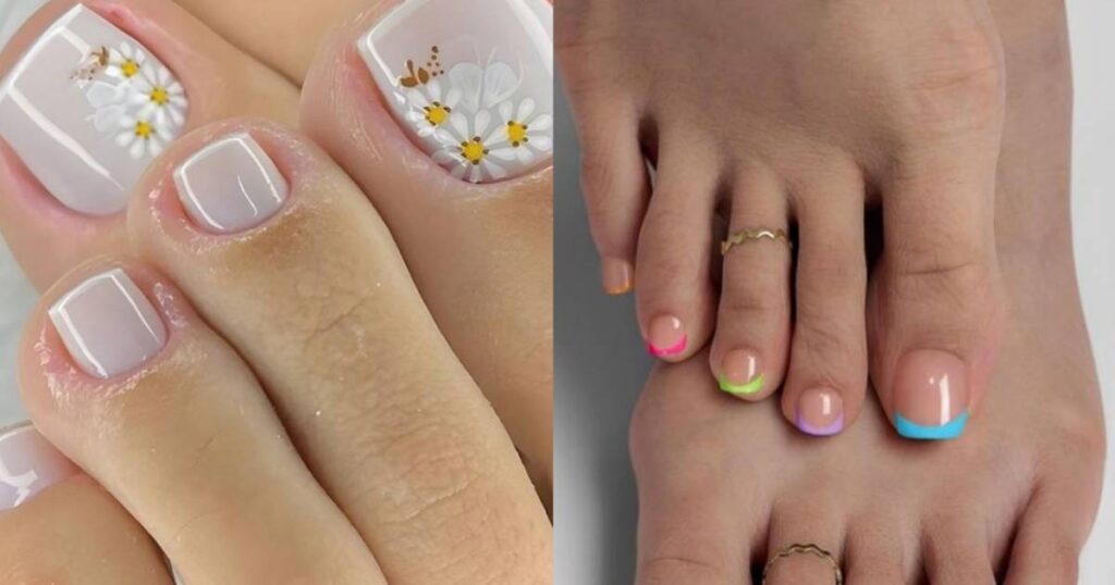 Francesinha nos pés: estilos variados renovam a clássica decoração de unhas