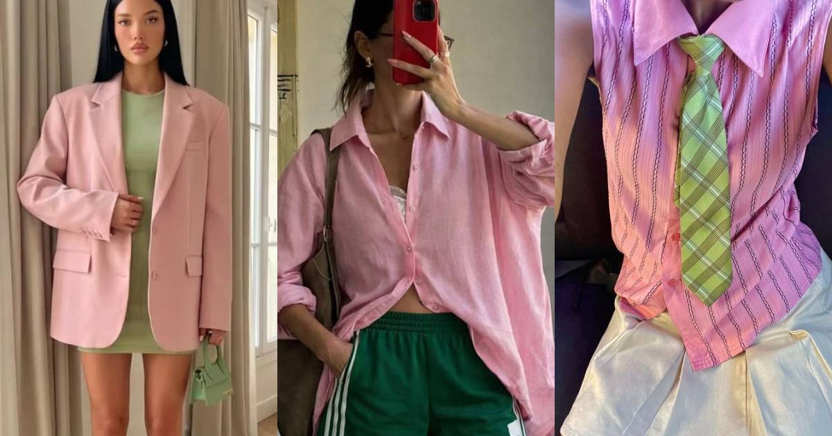 Aposta elegante: Como combinar rosa e verde para criar um visual sofisticado